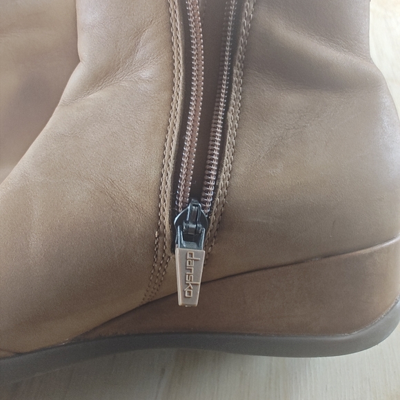 Dansko Wedge Bootie Womens Serenity Bootie Brown Leather Comfort Waterproof 38 - Picture 10 of 14